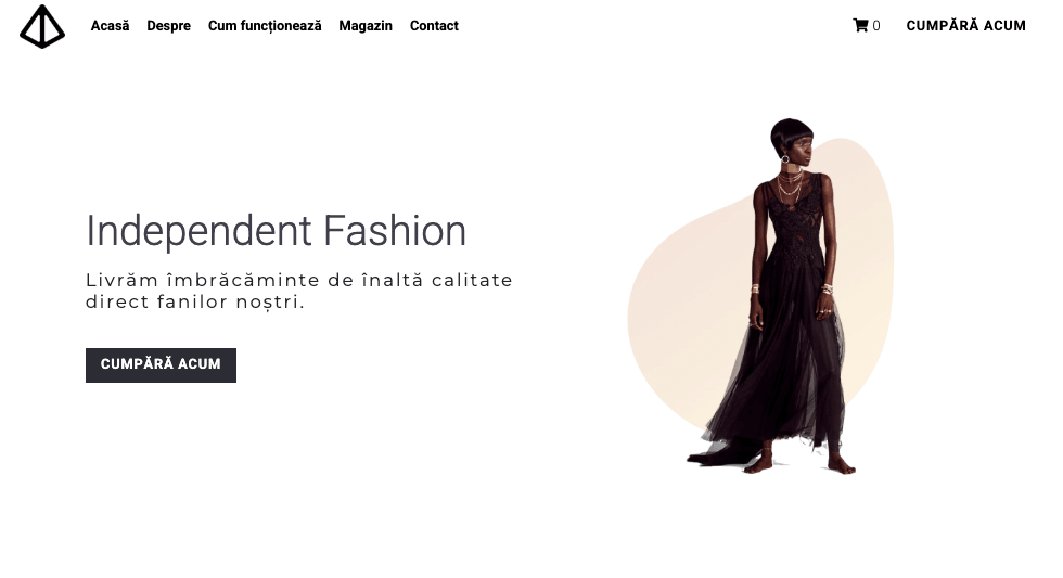 Șablon Glow de la Strikingly