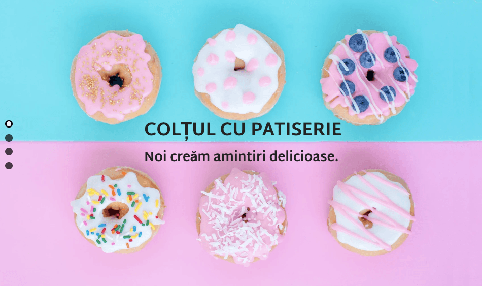 Șablon Pastry Corner de la Strikingly