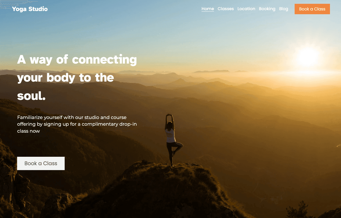 Szablon Marketingowy Bloga Joga