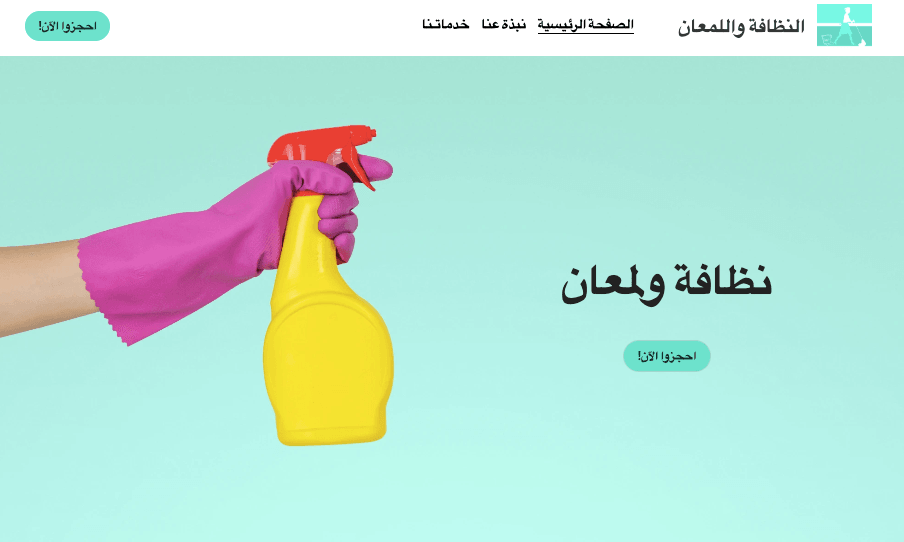 النظافة واللمعان: قالب خدمة احترافية من Strikingly