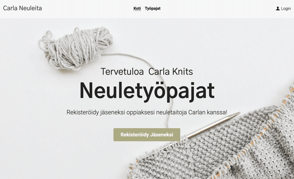 Carla Knits -malli Strikinglyltä