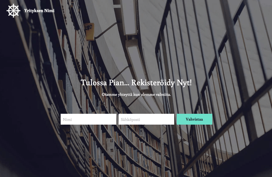 Yksinkertainen Kansikuva Tulossa Pian Malli Strikinglyltä