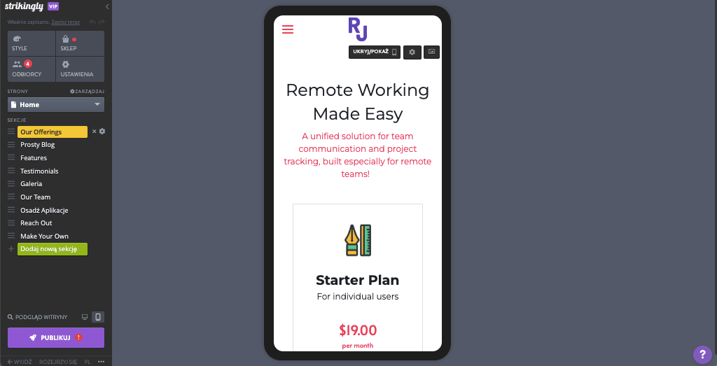 Jak wykorzystać trendy w projektowaniu logo w Strikingly – testuj i iteruj