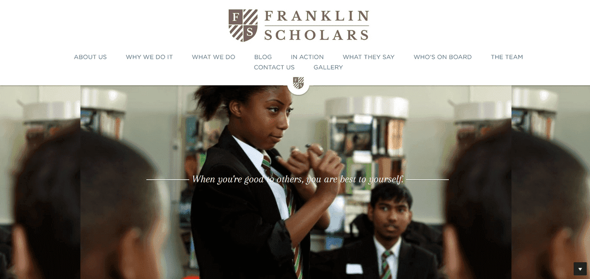 Cara membuat situs web nirlaba seperti Franklin