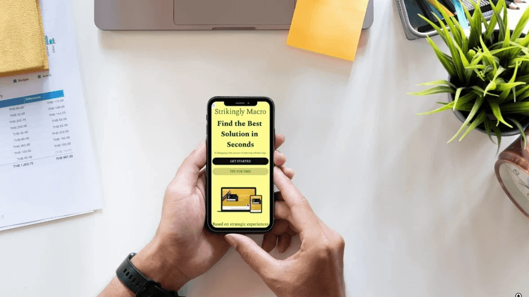Makrotemplaatti mobiililaitteella