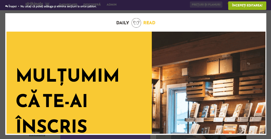 Ce este designul web pe Strikingly - Integrați social media