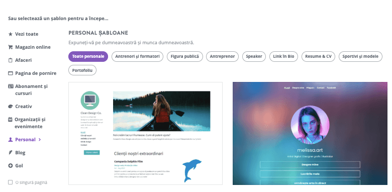 Buletin informativ de vânzări cu Strikingly - Alegeți sau personalizați un șablon