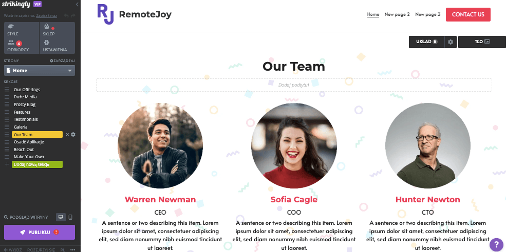 Rewolucyjna Obsługa Klienta z Strikingly - Dowody Społeczne i Referencje