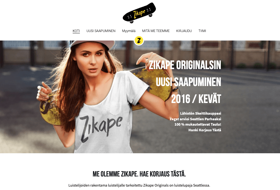 Zikape Store -malli Strikinglystä