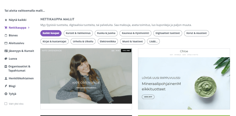 Geotargeting Strikingly - Targeted -aloitussivujen avulla