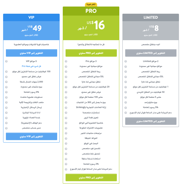 كيفية استخدام Strikingly لبيع منتجات مربحة - سجل واختر خطة