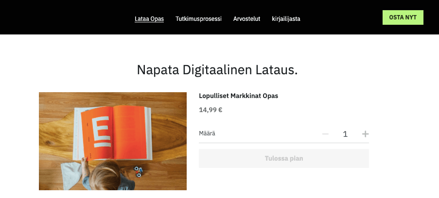 Kuinka kaupallistaa verkkosivusto Vinkki #2: Luo ja myy digitaalisia tuotteita