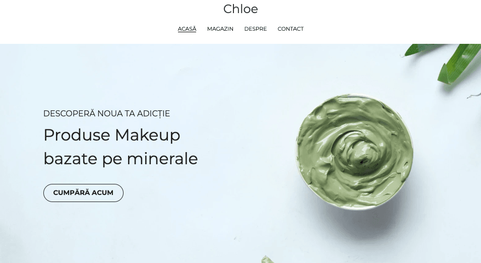 Șablon Chloe de la Strikingly