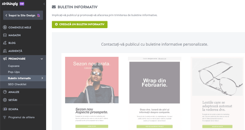 Integrarea instrumentelor de marketing prin e-mail cu platformele de creare a site-urilor web - Utilizarea Strikingly pentru o integrare perfectă - Interfața intuitivă Strikingly permite integrarea ușoară a instrumentelor de marketing prin e-mail