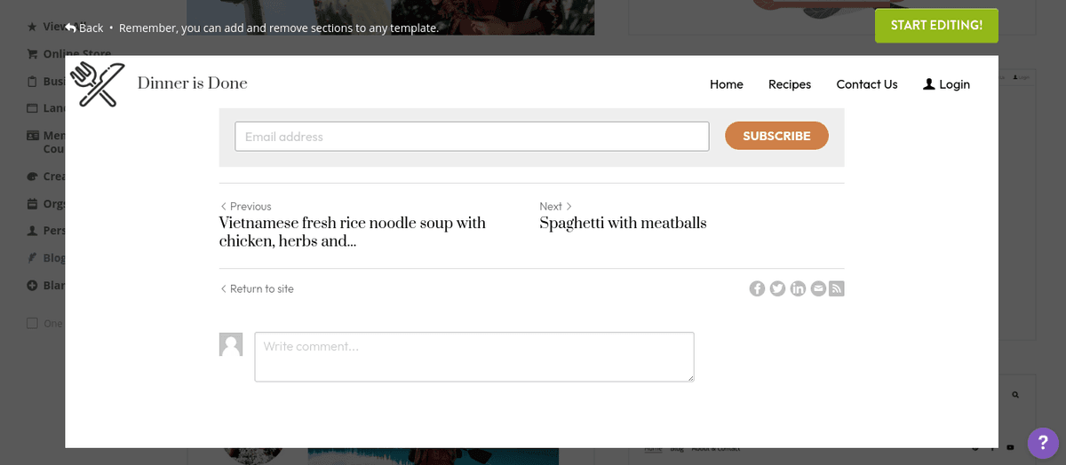 Wykorzystanie Strikingly do promowania swojego bloga - zaangażowanie w sekcję komentarzy
