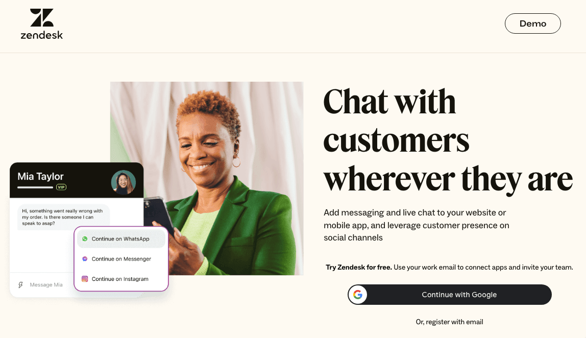 الصورة مأخوذة من Zendesk 