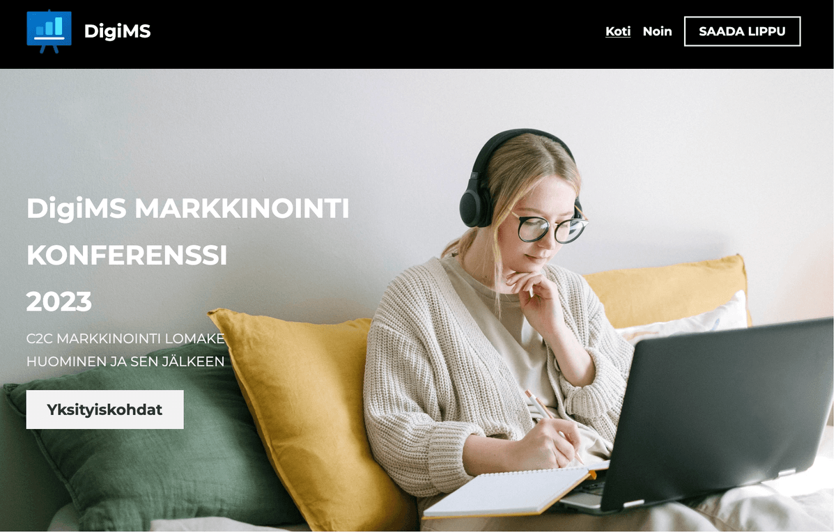 DigiMS Template from Strikingly