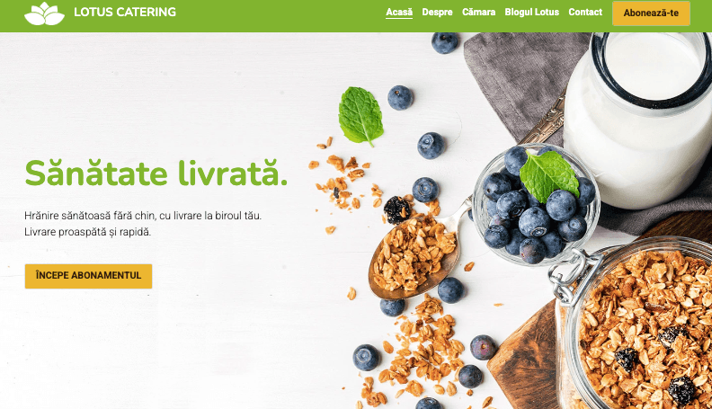 Șablon Lotus Catering