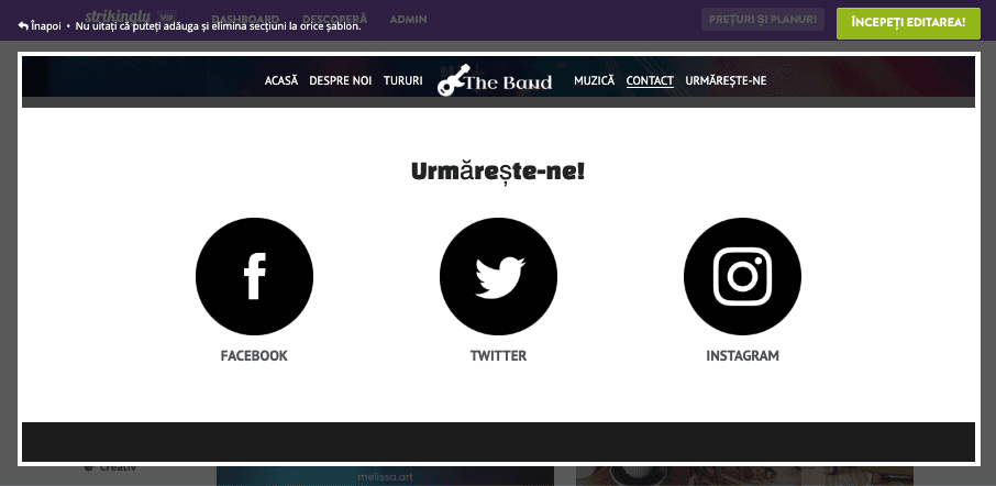 Strikingly și soluțiile de ambalare sustenabilă - integrarea rețelelor sociale