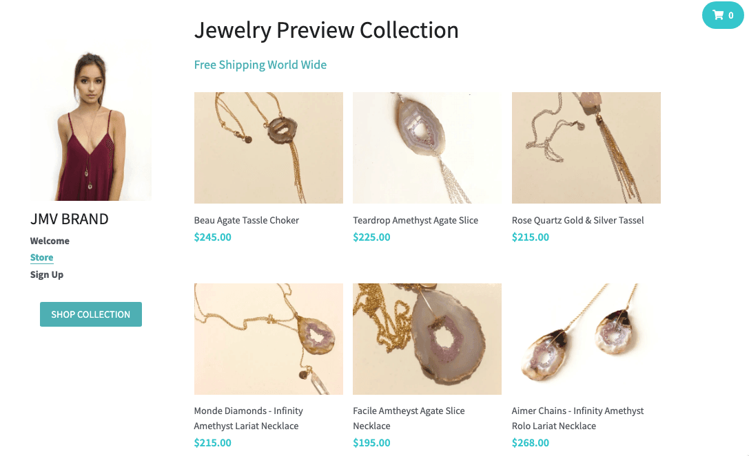 Czysty Szablon Sklepu od Strikingly