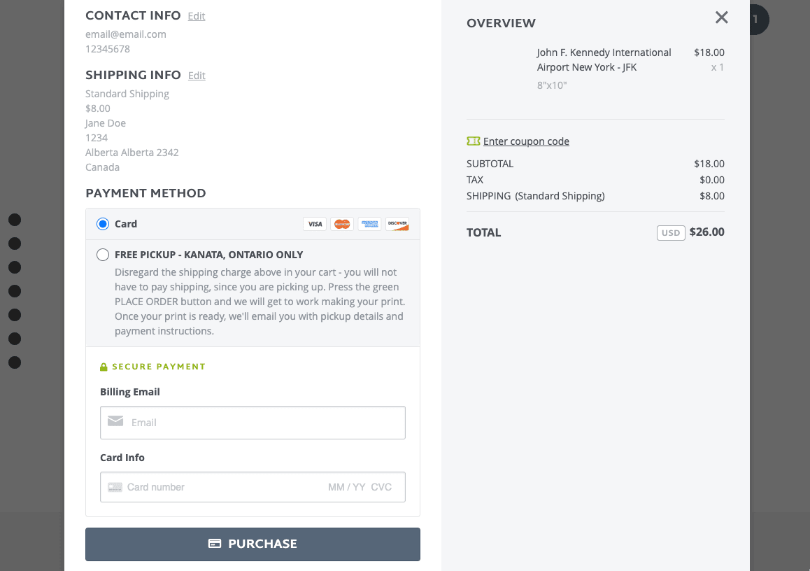 الصورة مأخوذة من موقع مستخدم Strikingly - Runway Prints 