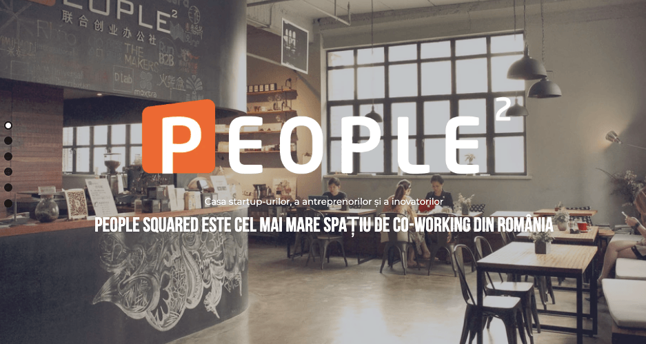 Șablon coworking de la Strikingly