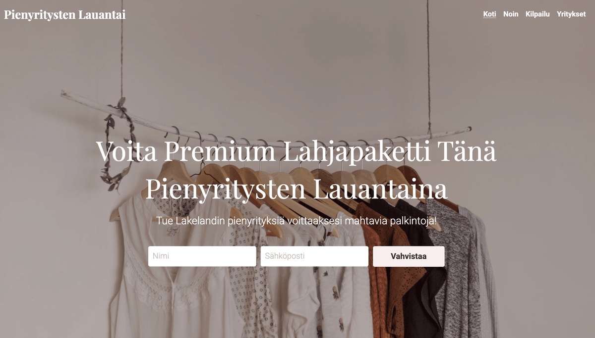 Small Biz Contest Template Strikinglyltä