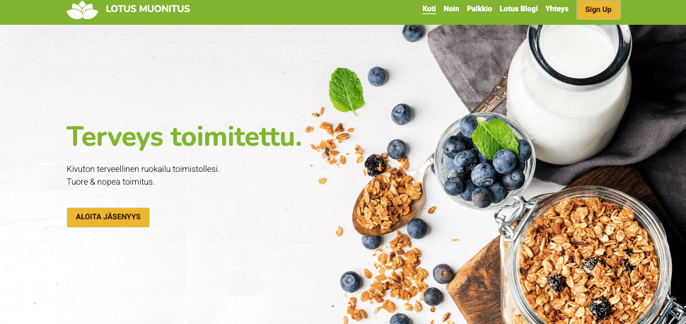 Lotus Catering -malli Strikinglyltä