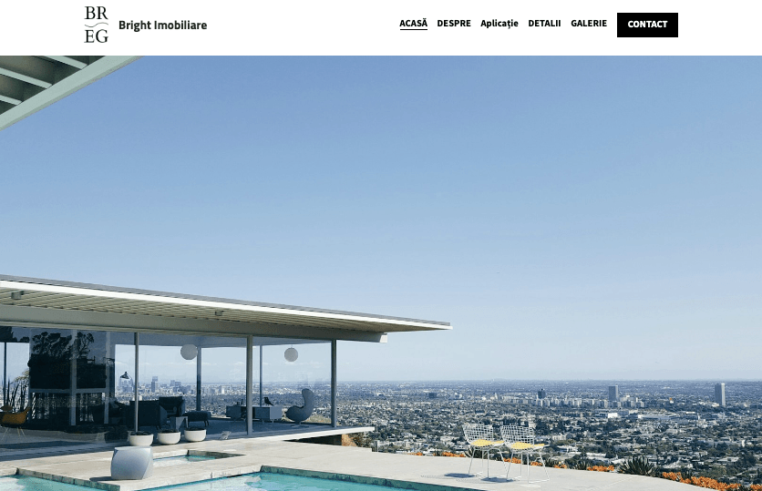 Șablonul Hill Crest de la Strikingly