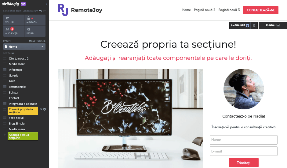 Editor Drag and Drop izbitor