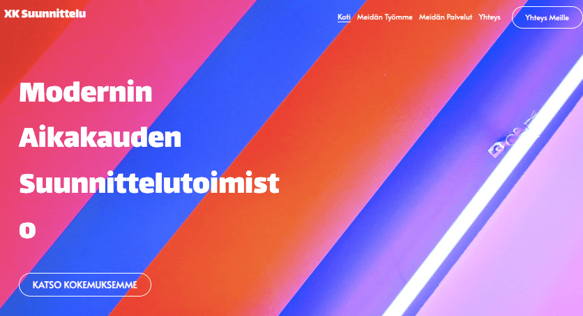 XK Design Verkkosivuston Malli