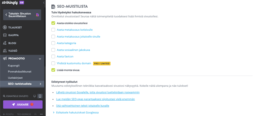 pienyritystrendit - Paikallisten hakukoneoptimointimahdollisuuksien maksimointi - Sisällön kehittäminen silmiinpistävällä tavalla - SEO-ystävälliset ominaisuudet