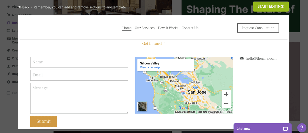 Zarządzanie niedoborami w łańcuchu dostaw dzięki Strikingly – formularz kontaktowy w celu uzyskania informacji
