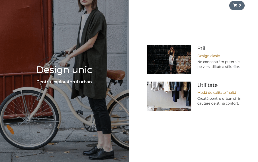 Șablon magazin online perspective