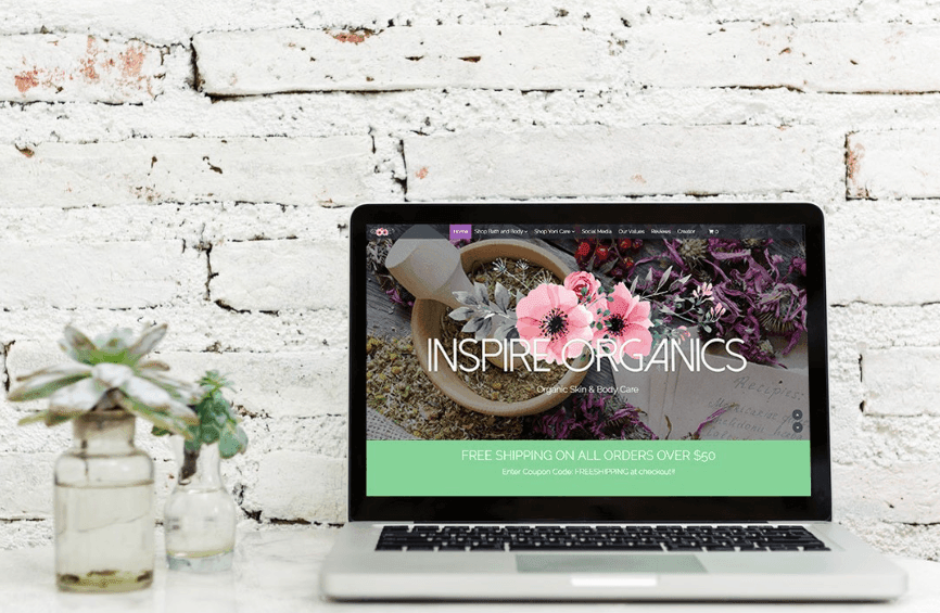 Website Inspire Organics