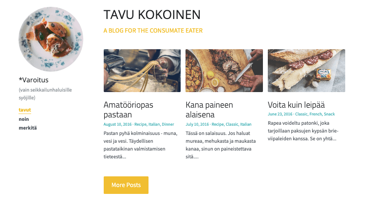 Pieni Pala Blogi Malli Strikinglyltä