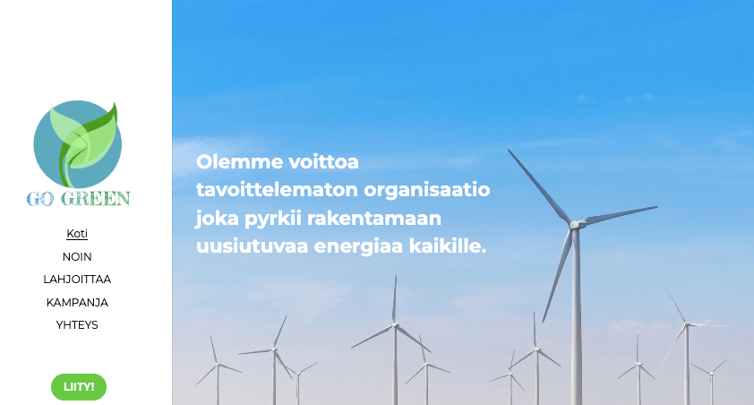 Go Green -malli Strikinglyltä