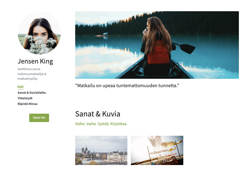 Jensen Kingin digitaalisen luojan mallipohja Strikinglyltä