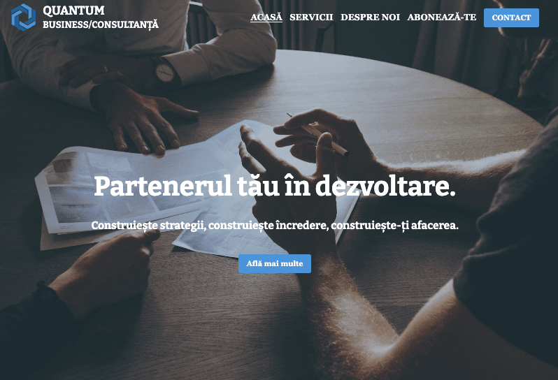 Șablon Quantum de la Strikingly