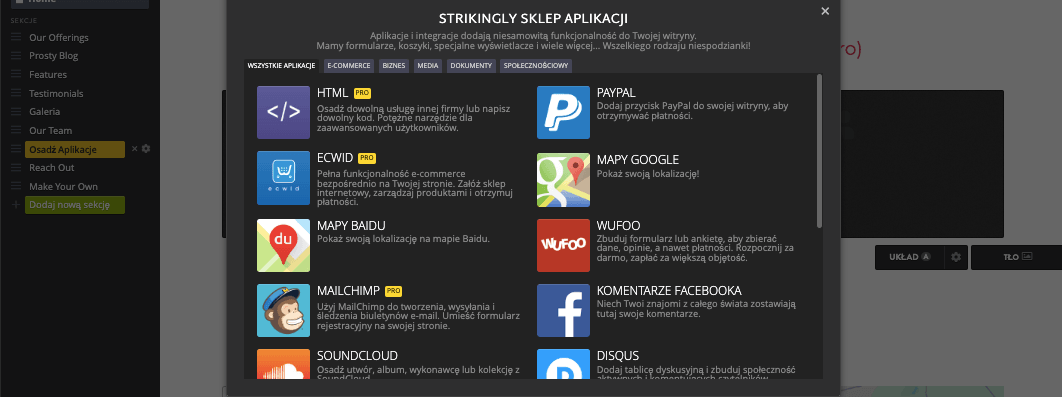 Jak uruchomić firmę emerytalną ze Strikingly – zintegruj aplikacje Strikingly