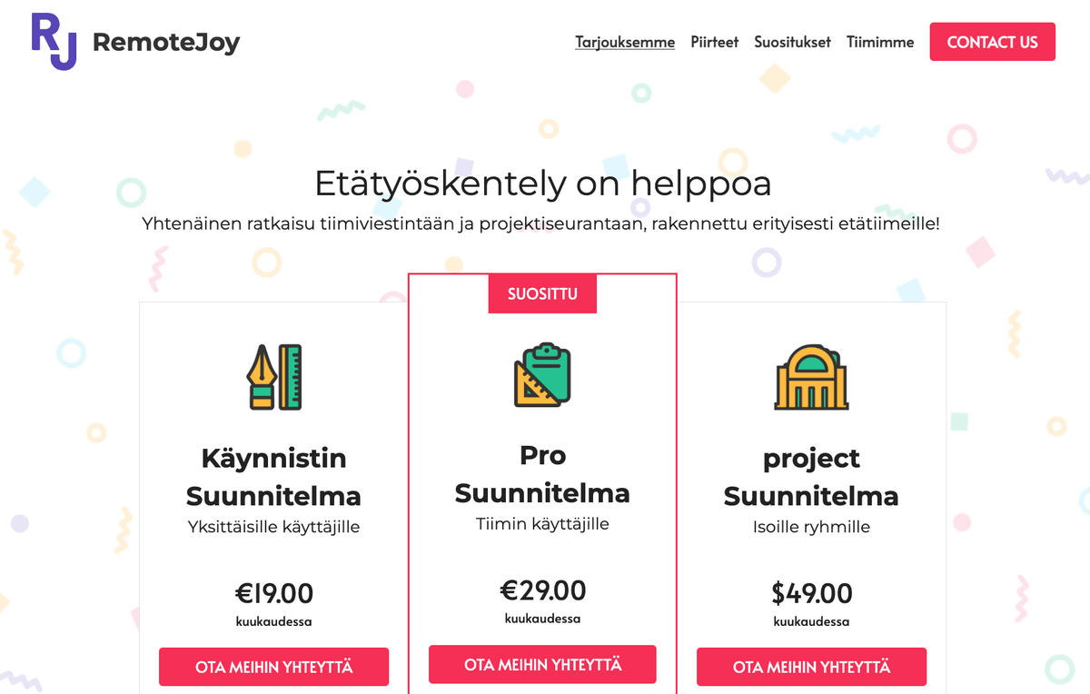 Remote Joy -malli Strikinglyltä