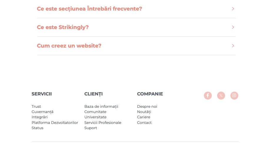 Prezentarea exemplelor de pagini de întrebări frecvente remarcabile