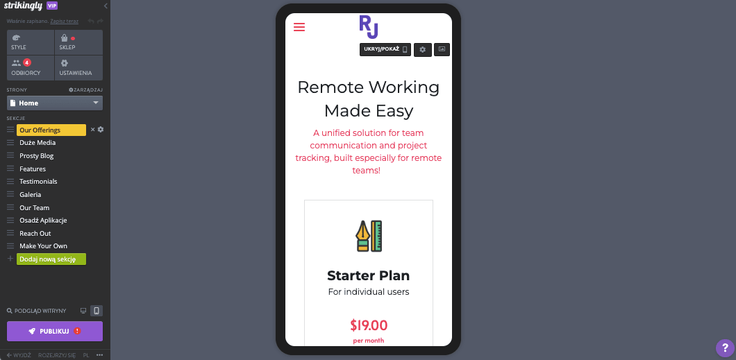 Profesjonalny e-mail – Uderzający dla profesjonalnych e-maili – responsywny projekt