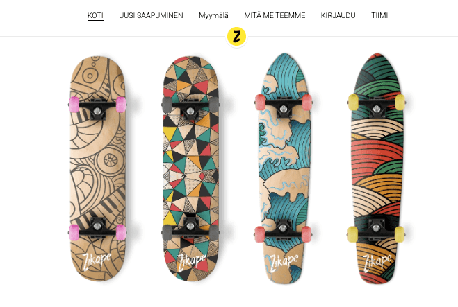 Zikape-malli Strikinglyltä