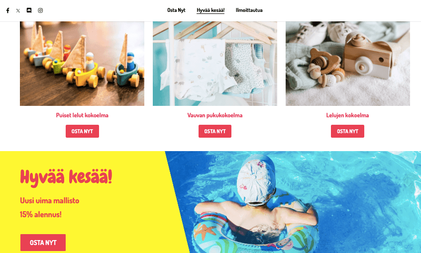 Peggi Verkkokauppa Malli Strikinglyllä