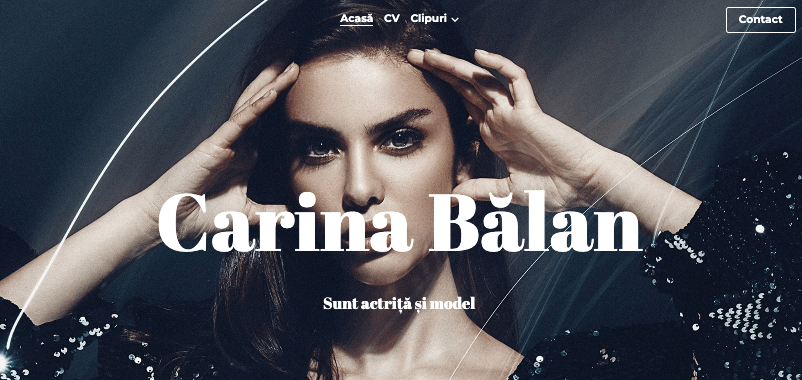 Karin Blanco Tempalte de la Strikingly