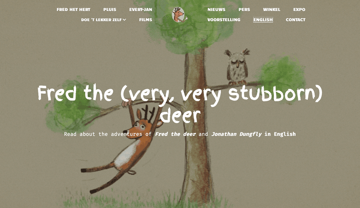 صورة مأخوذة من موقع أحد مستخدمي Strikingly - فريد هيت هيرت 