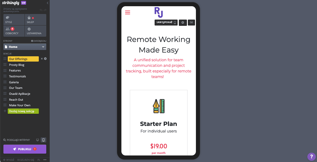 Czym jest projektowanie stron internetowych w Strikingly – optymalizacja pod kątem urządzeń mobilnych