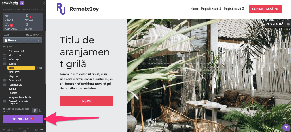 Salvați și publicați -