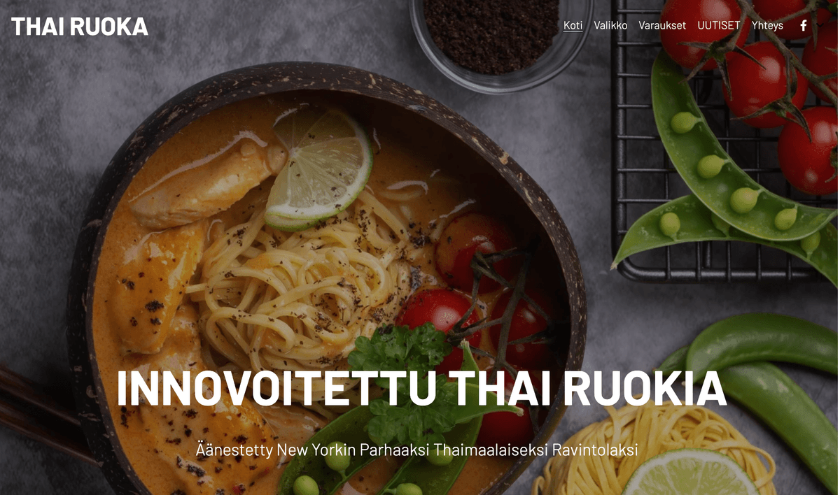 Thai Ravintolan malli Strikinglyltä